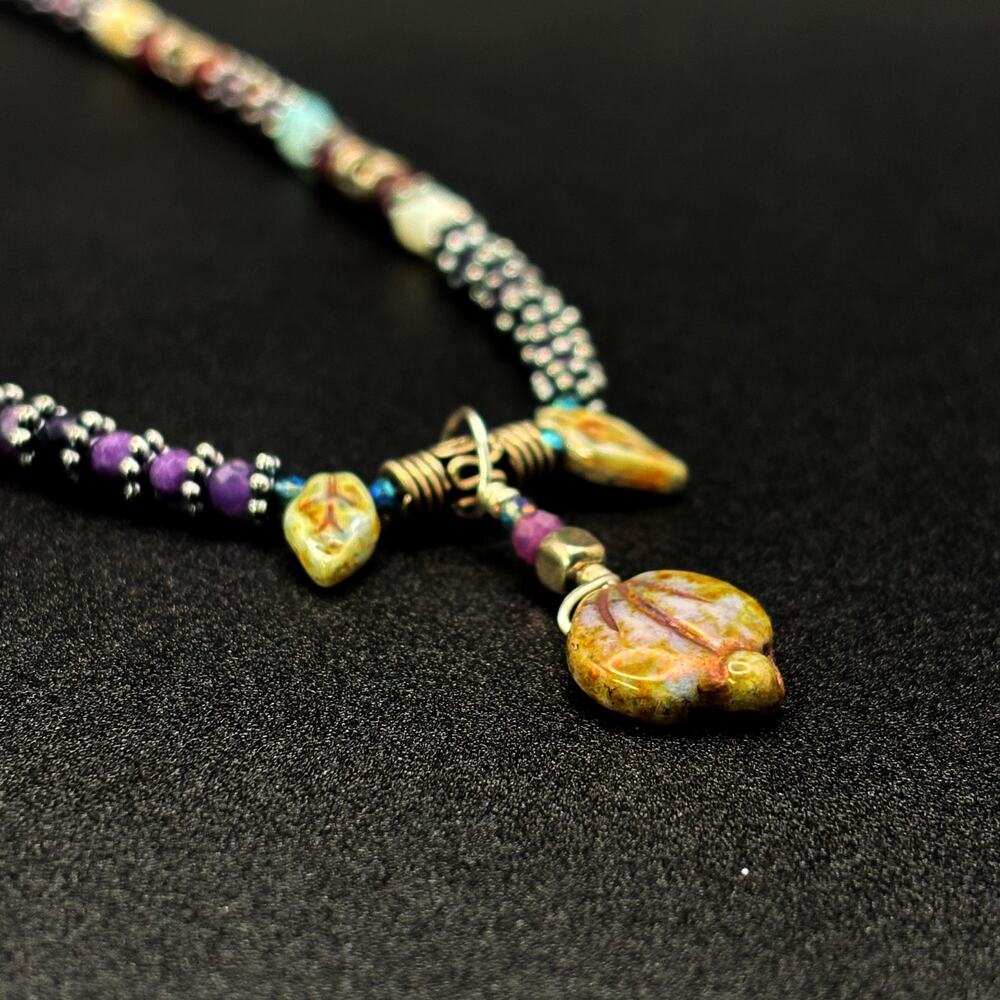 Amazonite Faceted Crystal Necklace